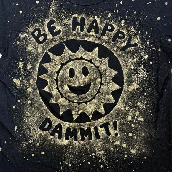 Gap Black & Gold Graphic T-Shirt Womens Size Medium Tall - Picture 3 of 6